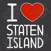 I Love Staten Island Red Heart Pullover Hoodie Ladies Curvy T-shirt | Artistshot