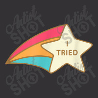 I Tried Shooting Star Award Participation Award Joke Vintage Hoodie And Short Set | Artistshot