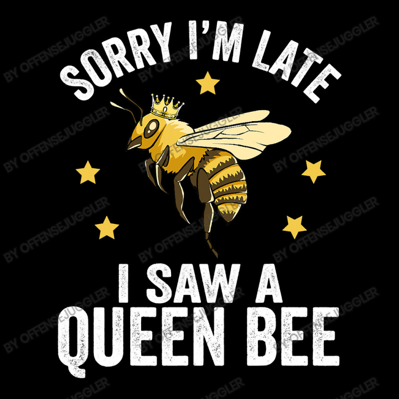 Bee Beekeeper Sorry Im Late I Saw A Queen Bee Cute Boss Lady Crown Alp V-neck Tee | Artistshot