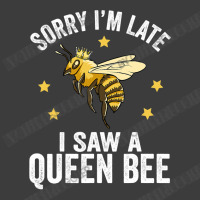 Bee Beekeeper Sorry Im Late I Saw A Queen Bee Cute Boss Lady Crown Alp Men's Polo Shirt | Artistshot