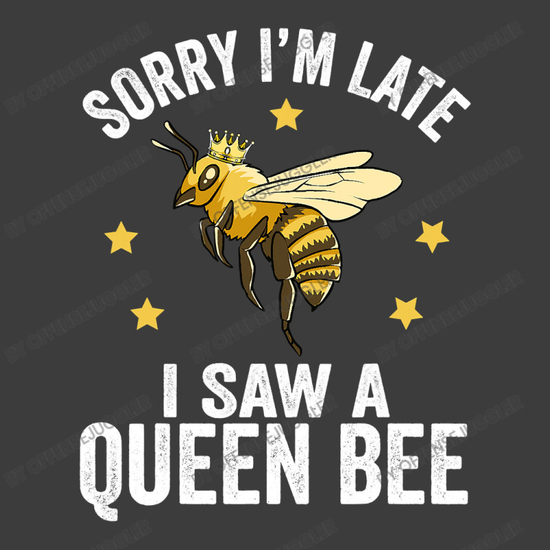 Bee Beekeeper Sorry Im Late I Saw A Queen Bee Cute Boss Lady Crown Alp Men's Polo Shirt | Artistshot