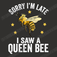 Bee Beekeeper Sorry Im Late I Saw A Queen Bee Cute Boss Lady Crown Alp Champion Hoodie | Artistshot