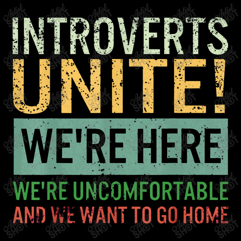 Introvert Introverts Unite Here Uncomfortable Want Go Home Youth Zipper Hoodie by suvukana | Artistshot