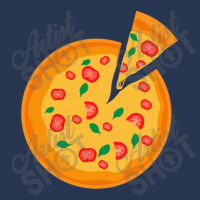 Margherita Pan Pizza Illustration Men Denim Jacket | Artistshot