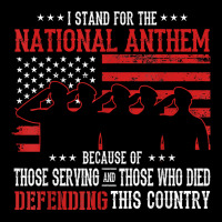 I Stand For The National Anthem   Veteran Pride T Shirt V-neck Tee | Artistshot