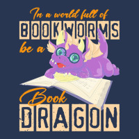 Book Dragon T  Shirt Funny Reading Bookworm Magical Animal Book Dragon Men Denim Jacket | Artistshot