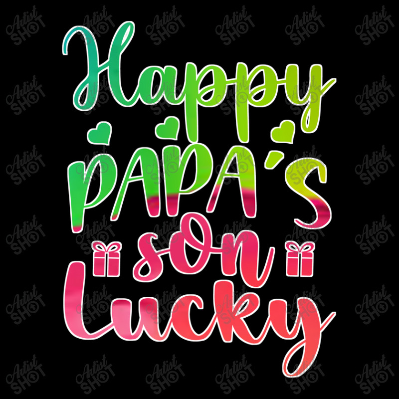 Happy Papa's Lucky Son Maternity Scoop Neck T-shirt | Artistshot