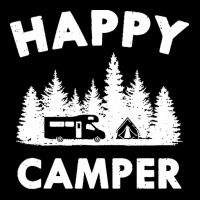 Camping T  Shirt Happy Camper Motorhome Tent Forest Gift T  Shirt Long Sleeve Shirts | Artistshot