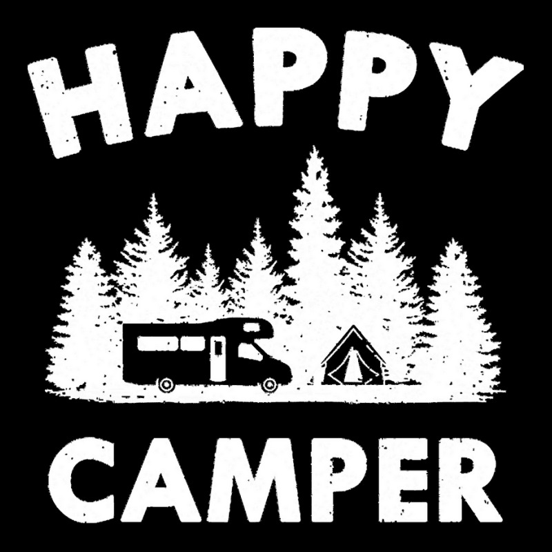 Camping T  Shirt Happy Camper Motorhome Tent Forest Gift T  Shirt Long Sleeve Shirts | Artistshot