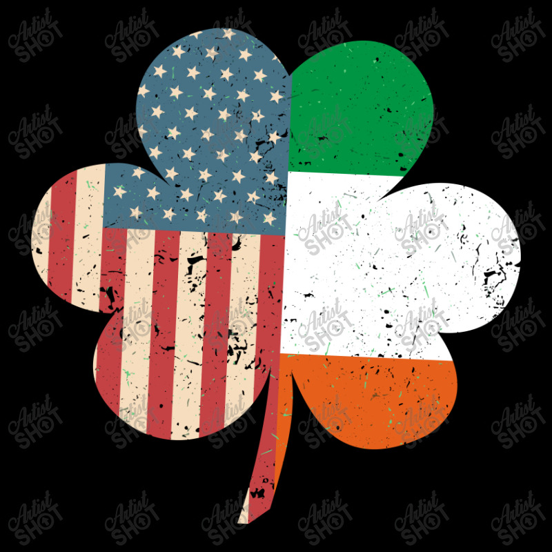 St. Patrick's Day Ireland And American Usa Flag Clover Funny V-neck Tee | Artistshot