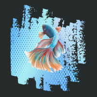 Beta Fish T  Shirt Beta Fish Blue With Rainbow Tail On Blue T  Shirt Women's Triblend Scoop T-shirt | Artistshot