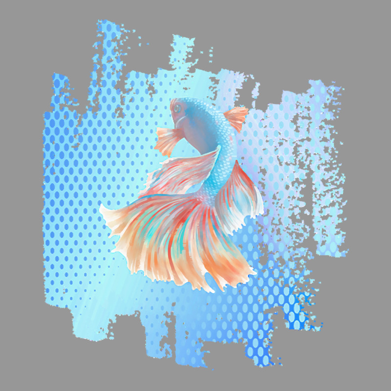 Beta Fish T  Shirt Beta Fish Blue With Rainbow Tail On Blue T  Shirt Women's V-neck T-shirt | Artistshot