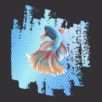 Beta Fish T  Shirt Beta Fish Blue With Rainbow Tail On Blue T  Shirt Vintage Hoodie And Short Set | Artistshot