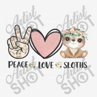 Peace Love Sloths Accessory Pouches | Artistshot