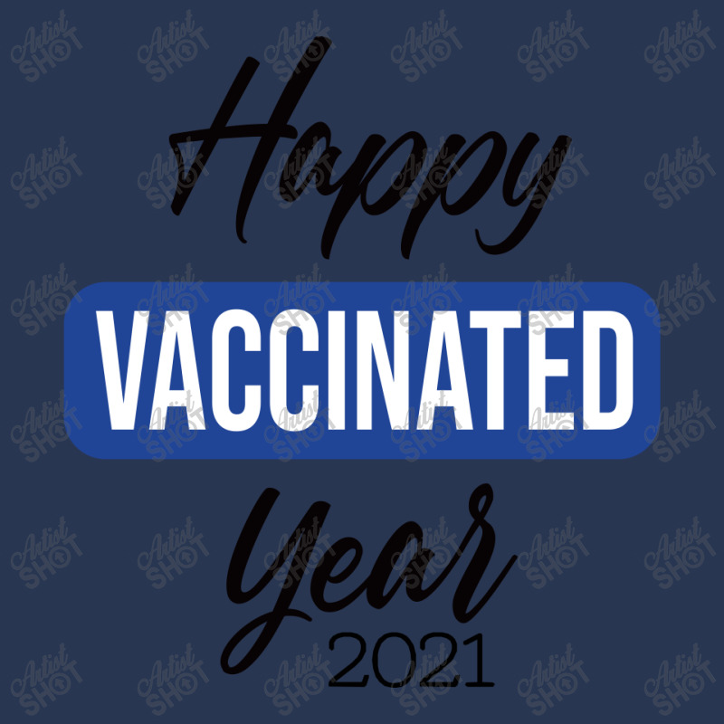 Happy Vaccinated Year Ladies Denim Jacket by AwsomeDSN | Artistshot