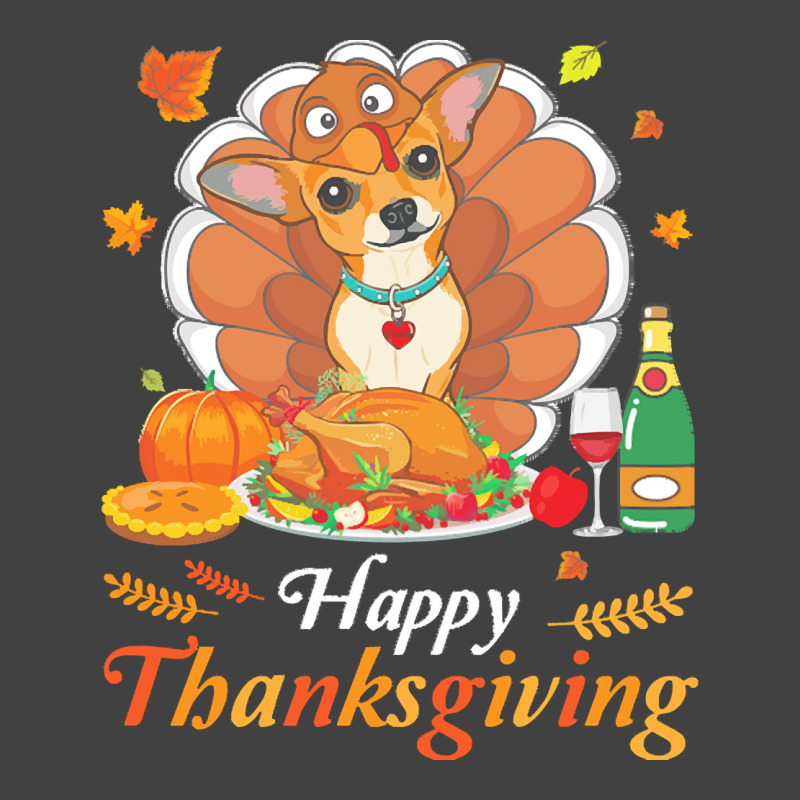 Chihuahua Happy Thanksgiving Christmas T  Shirt Chihuahua Turkey Costu Vintage T-shirt | Artistshot