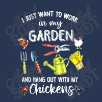 I Just Want To Work In My Garden And Hang Out With My Chickens Ladies Denim Jacket | Artistshot