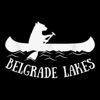 Belgrade Lakes Maine Bear Canoe Gift T Shirt Men's 3/4 Sleeve Pajama Set | Artistshot