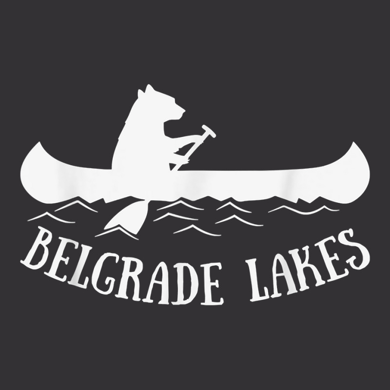 Belgrade Lakes Maine Bear Canoe Gift T Shirt Vintage Hoodie | Artistshot