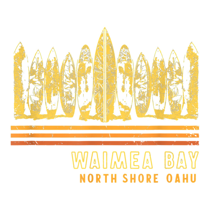 Hawaii Waimea Bay North Shore Surfing Vintage Retro T Shirt V-neck Tee | Artistshot