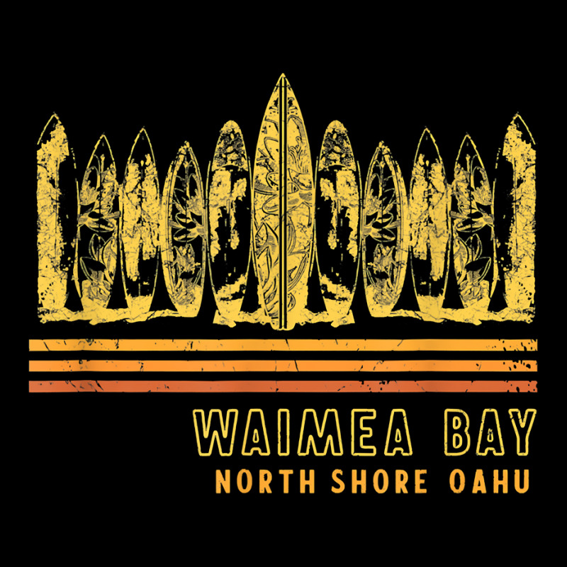 Hawaii Waimea Bay North Shore Surfing Vintage Retro T Shirt Men's 3/4 Sleeve Pajama Set | Artistshot