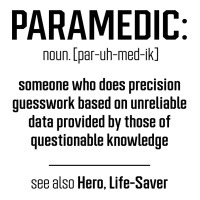 Paramedic Definition - Jobs Gift Occupation Men's 3/4 Sleeve Pajama Set | Artistshot