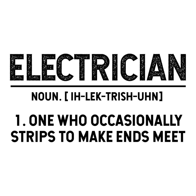 Electrician Definition - Jobs Gift Occupation Men's 3/4 Sleeve Pajama Set by Diogo Calheiros | Artistshot