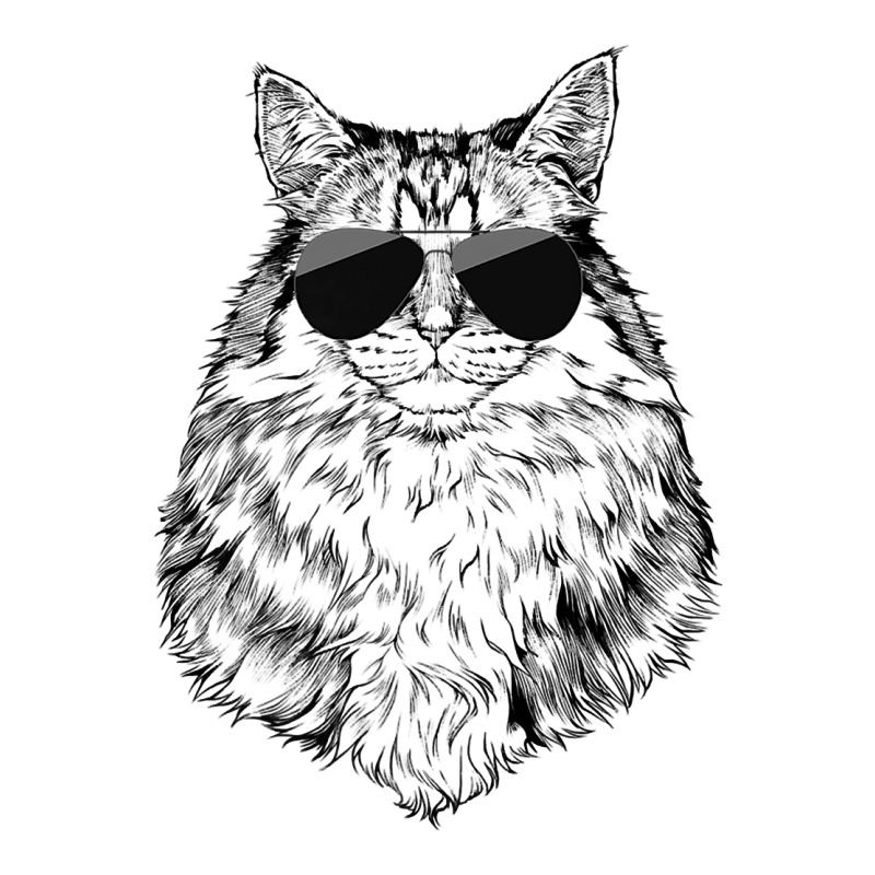 Siberian Cat Longhaired Cat With Sunglasses Premium T Shirt Youth Hoodie by sosieclaton | Artistshot