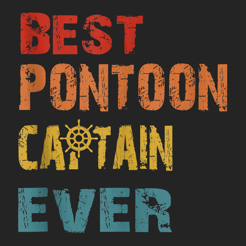 Best Pontoon Captain Ever Funny Pontoon Boat Shirts Tank Top 3/4 Sleeve Shirt | Artistshot