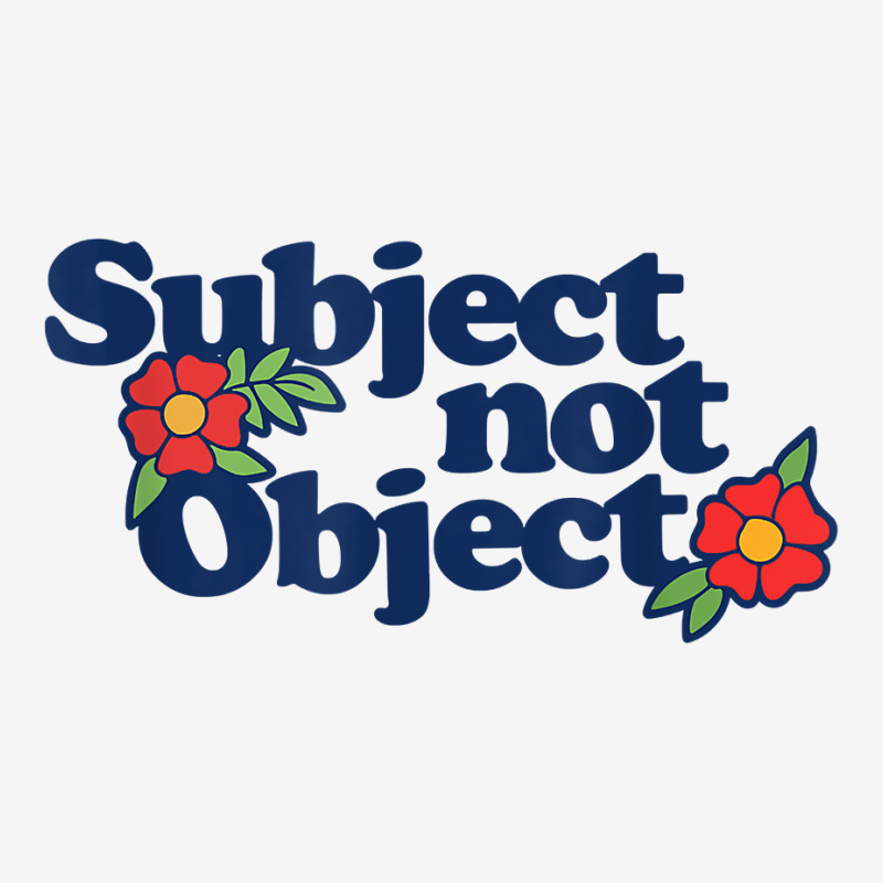 Subject Not Object T Shirt Retro Feminist Design Feminism Portrait Canvas Print | Artistshot