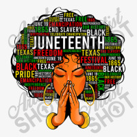 Juneteenth Melanin Black Women Natural Hair Afro Word Art Ladies Fitted T-shirt | Artistshot