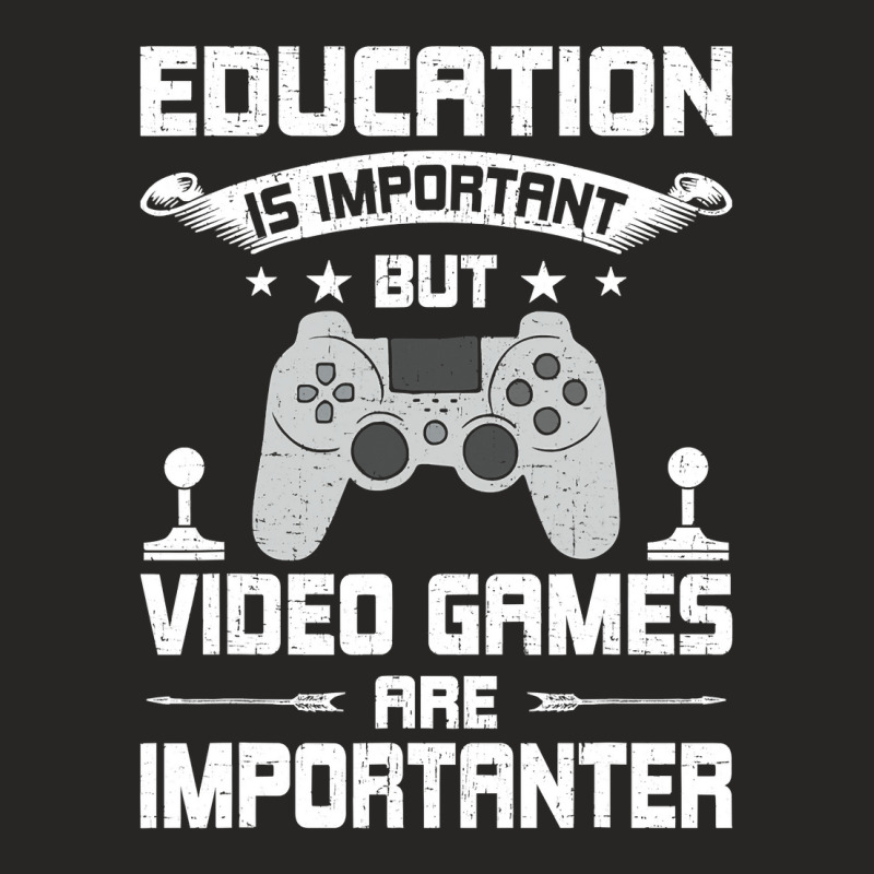 Video Games Are Importanter Video Gamer Gaming Ladies Fitted T-Shirt by thutrang92 | Artistshot