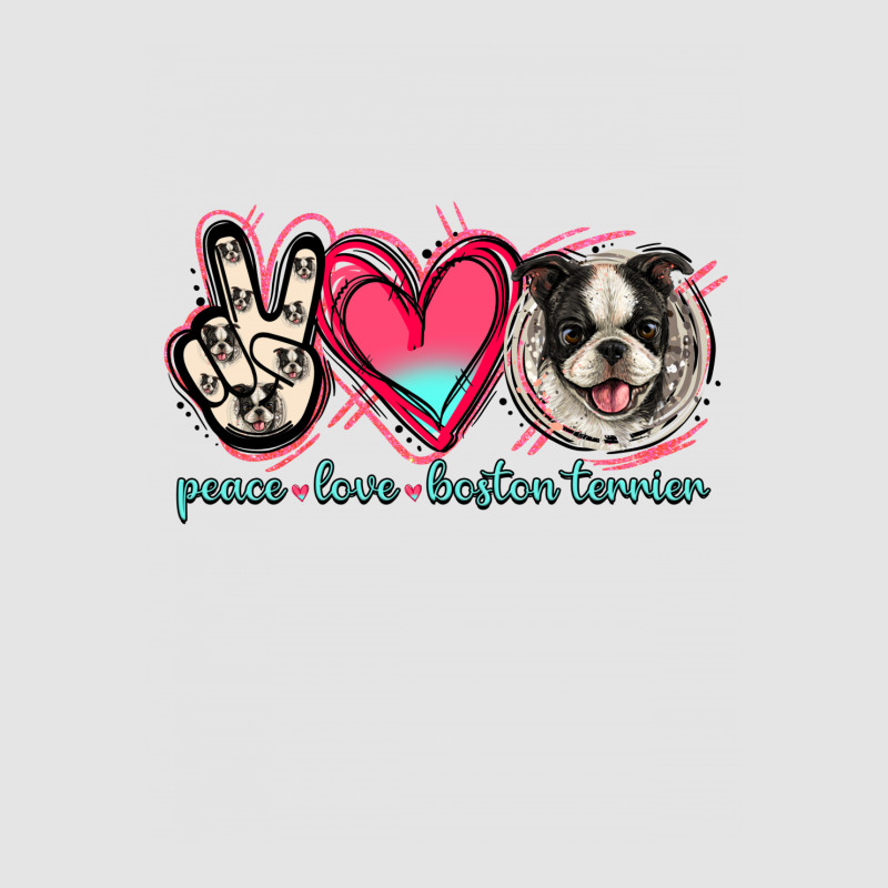 Peace Love Boston Terrier Medium-length Apron | Artistshot