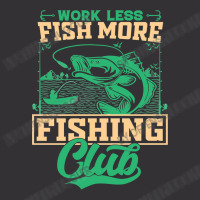 Fishing Fish Work Less Fish More Club 285 Fisher Hook Vintage Hoodie And Short Set | Artistshot