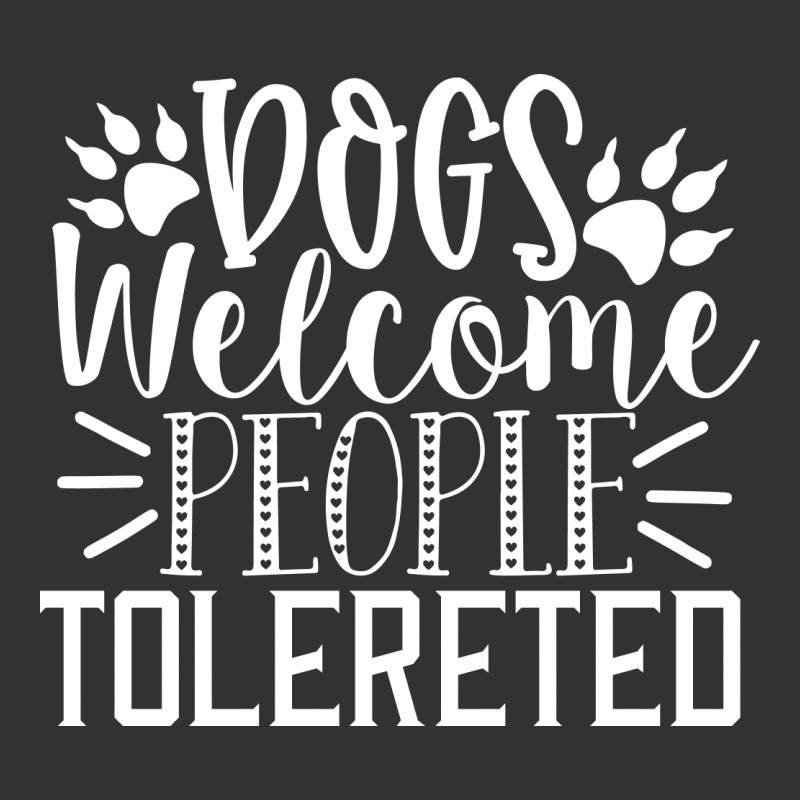 Dogs Welcome People Tolereted White Baby Bodysuit by Kahvel | Artistshot