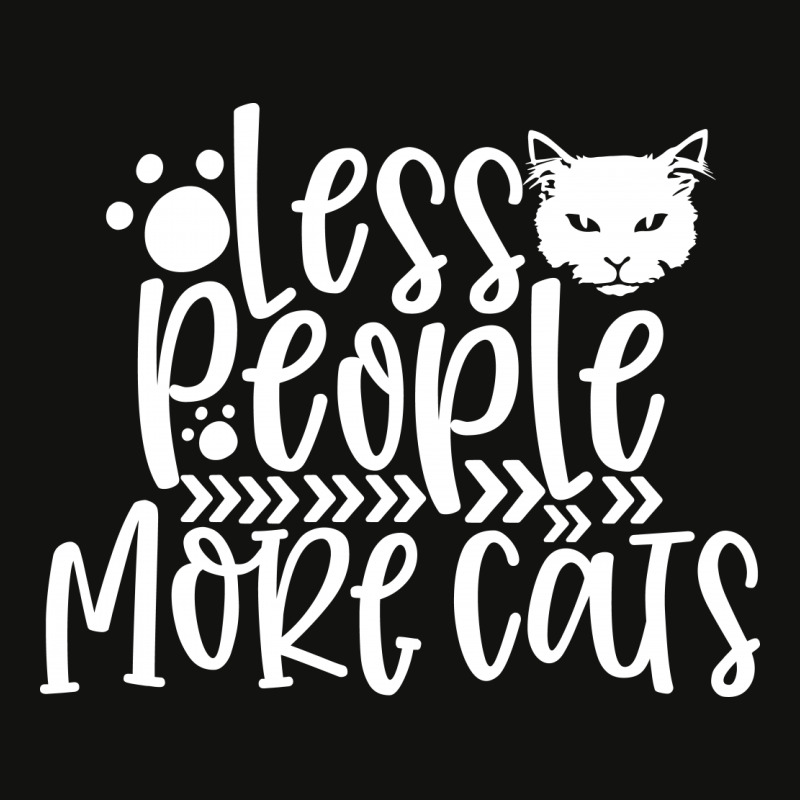 Less People More Cats White Scorecard Crop Tee by Kahvel | Artistshot