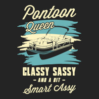 Pontoon Boat Queen Classy Sassy And A Bit Assy Pontoon Boat 24 Boat Bo 3/4 Sleeve Shirt | Artistshot