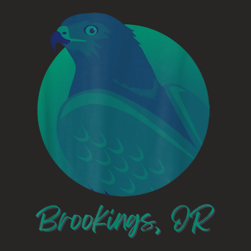 Brookings Or Osprey Sea Green Raptor Ocean Bird T Shirt Ladies Fitted T-Shirt by sosieclaton | Artistshot