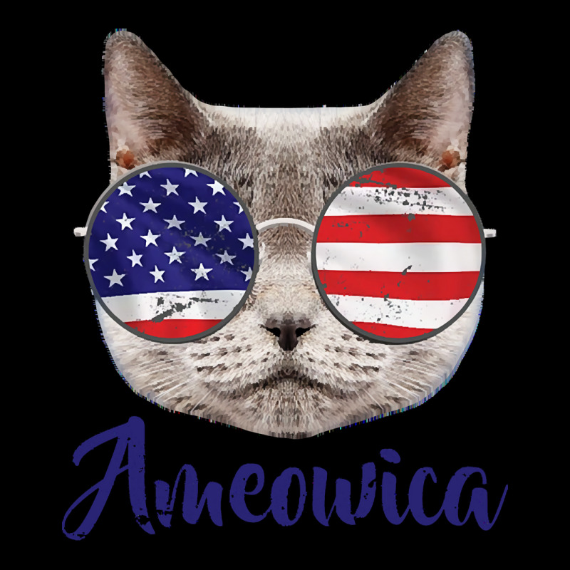 Independence Day T  Shirt Ameowica America U S A Cat Sunglasses Text B Zipper Hoodie | Artistshot