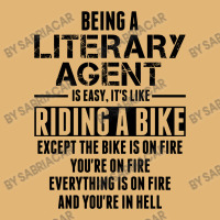 Being A Literary Agent Is Like Riding A Bike Vintage Hoodie | Artistshot