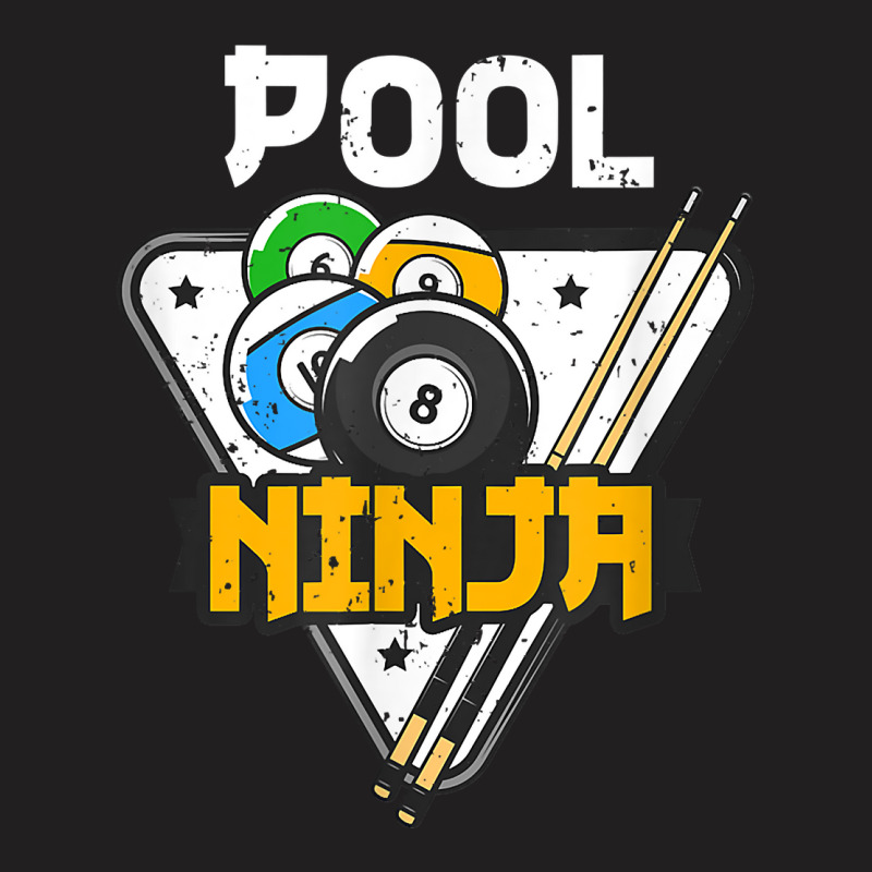 Cute Pocket Billiards Lover Ball Billiard Players Pool Ninja T Shirt T-shirt | Artistshot