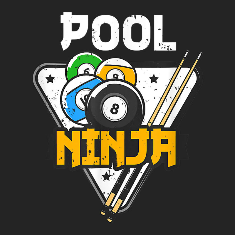 Cute Pocket Billiards Lover Ball Billiard Players Pool Ninja T Shirt 3/4 Sleeve Shirt | Artistshot