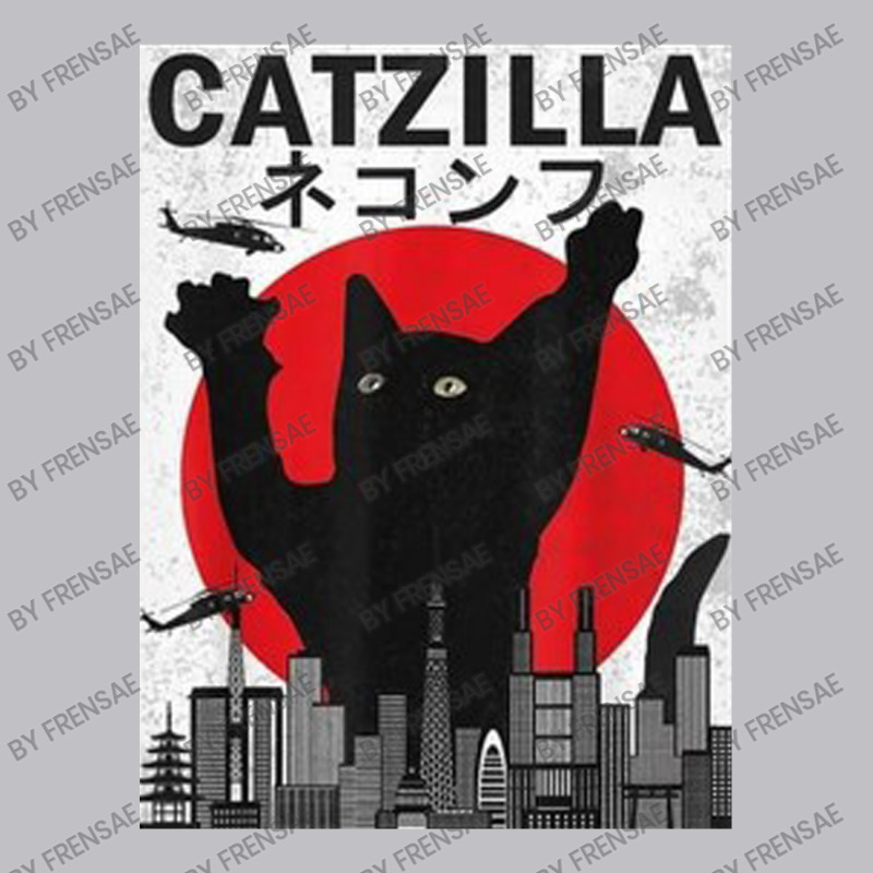 Vintage Catzilla Japanese Sunset Style Pocket T-shirt | Artistshot