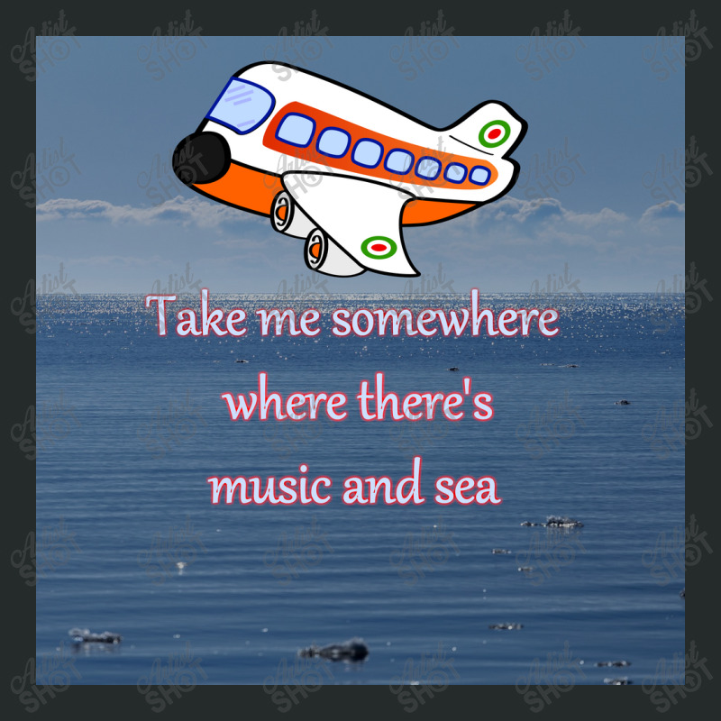 Take Me Somewhere Where There's Music And Sea Women's Triblend Scoop T-shirt by thappy | Artistshot