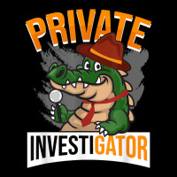 Alligator Dressed As Detective   Funny Private Investigator T Shirt Adjustable Cap | Artistshot