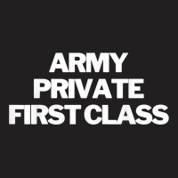 Army Private First Class Insignia Text Apparel U.s Military T Shirt T-shirt | Artistshot