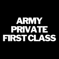 Army Private First Class Insignia Text Apparel U.s Military T Shirt Men's Long Sleeve Pajama Set | Artistshot