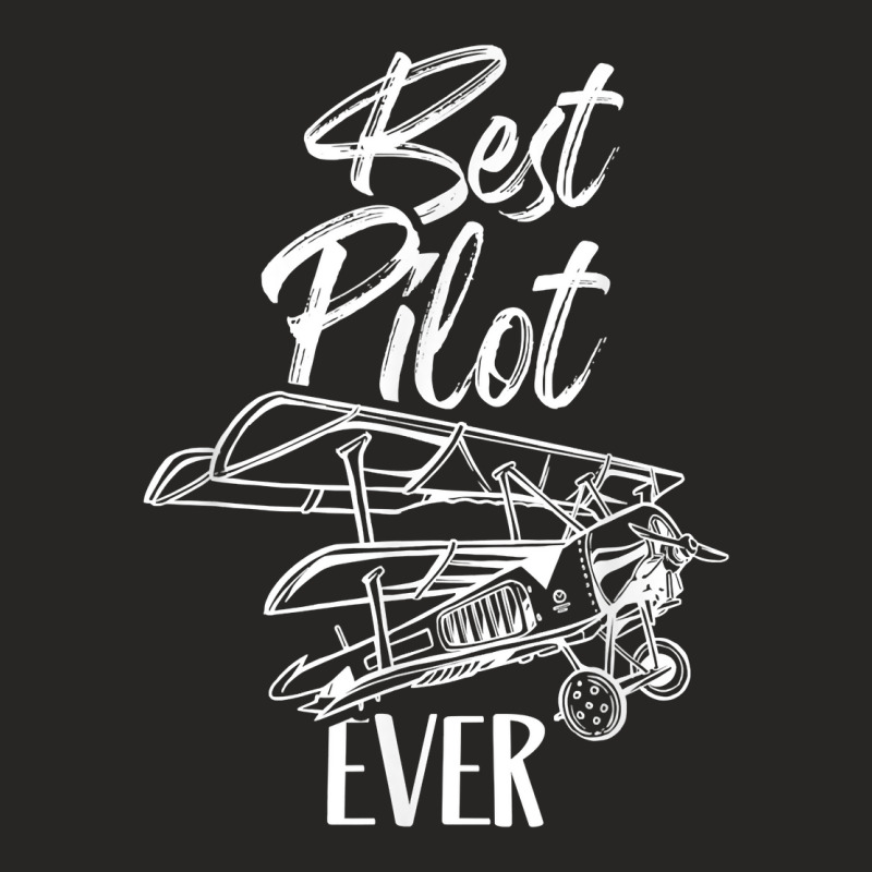 Best Pilot Ever Private Aircraft Small Airplane T Shirt Ladies Fitted T-Shirt by MoczoTenleigh | Artistshot