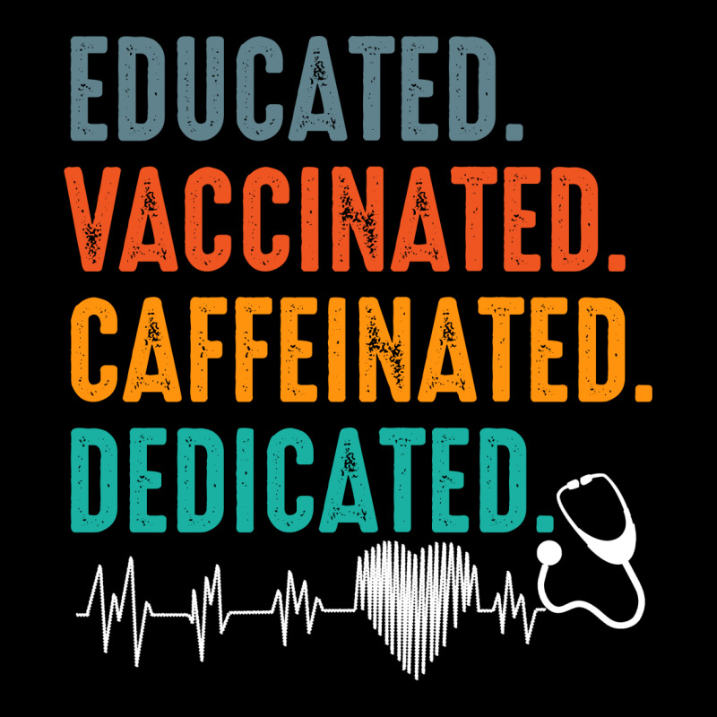 Educated Vaccinated Caffeinated Dedicated Funny Nurse Gift Youth Hoodie by FAICAL | Artistshot