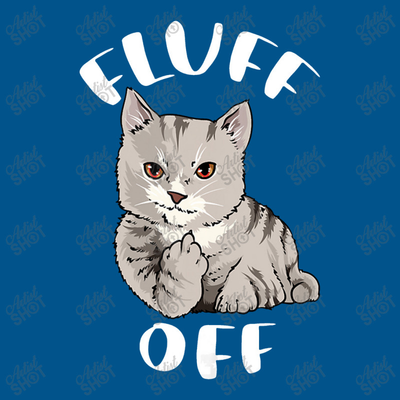 Funny Cat Flipping Off Middle Finger Fluff Off Anti People Classic T-shirt | Artistshot